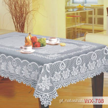 Toalha de mesa de renda tricotada warp